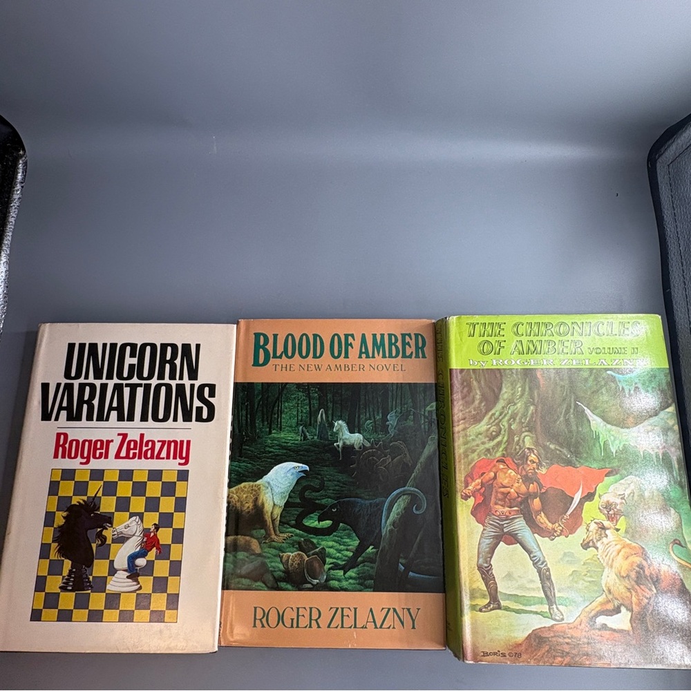 Roger Zelazny Hardcovers Blood of Amber, Unicorn Variations Chronicles of Amber